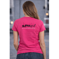 T SHIRT CLASS DESIGN FOR TRUCKER GIRL - ROSE