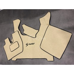 Tapis et couvre moteur pour Iveco S-Way Deluxe beige lisse