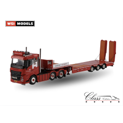 HARDEMAN VAN HARTEN VOLVO FH AERO SLEEPER CAB 6X2 TAG AXLE SEMI LOW LOADER WITH RAMPS - 3 AXLE