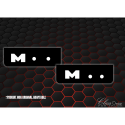 BAVETTES AVANT  NOIR/BLANC