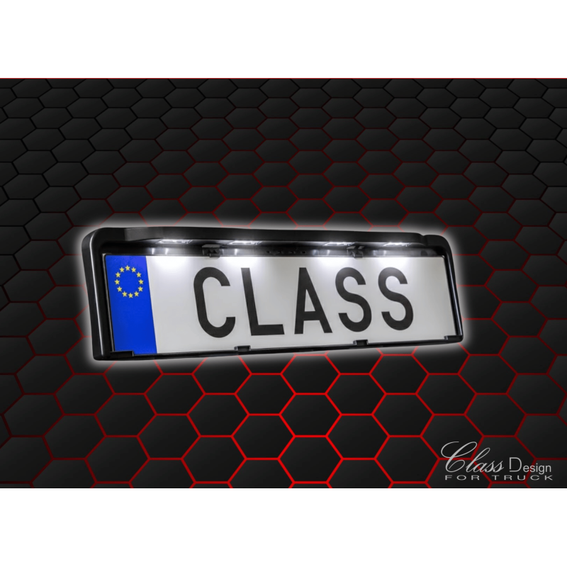 PORTE PLAQUE ILLUMINÉ BLANC