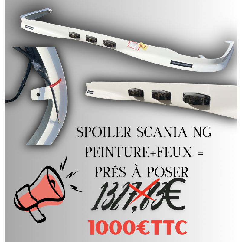 SPOILER SCANIA NG PARE-CHOC BAS PRÉS À POSER