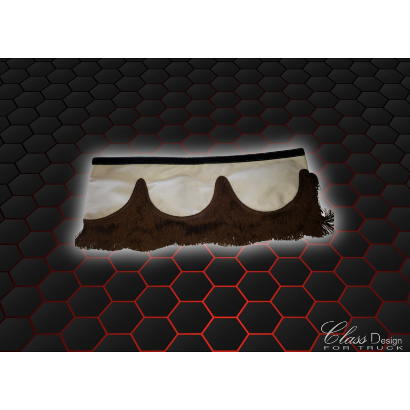 FRANGE BEIGE FILS MARRON