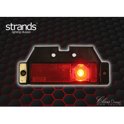 Feu de marquage LED avec réflecteur 12-24V - Rouge