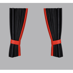 RIDEAUX ALCANTARA NOIR REBORD PREMIUM ROUGE