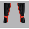 RIDEAUX ALCANTARA NOIR REBORD PREMIUM ROUGE