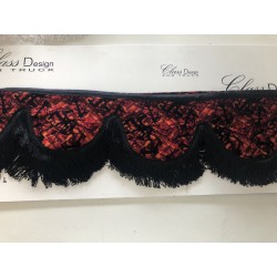 Frange danois rouge / Fils noirs