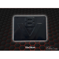 Plaque V8 OLDSKOOL - 150x110mm