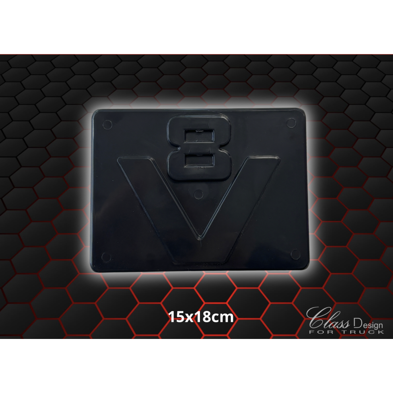 Plaque V8 OLDSKOOL - 150x110mm