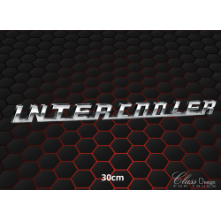 Logo INTERCOOLER alu chromée - 30cm