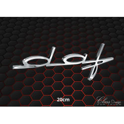 Logo DAF old alu chromée - 20cm