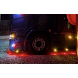 DÉPOT VENTE - Kit barres sous carénages + barre sous spoiler Scania NG - noir