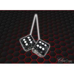 DÉ DANOIS GRIS POINTS BLANC