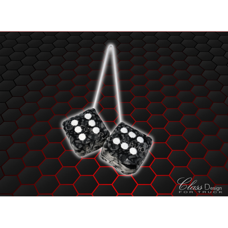 DÉ DANOIS GRIS POINTS BLANC