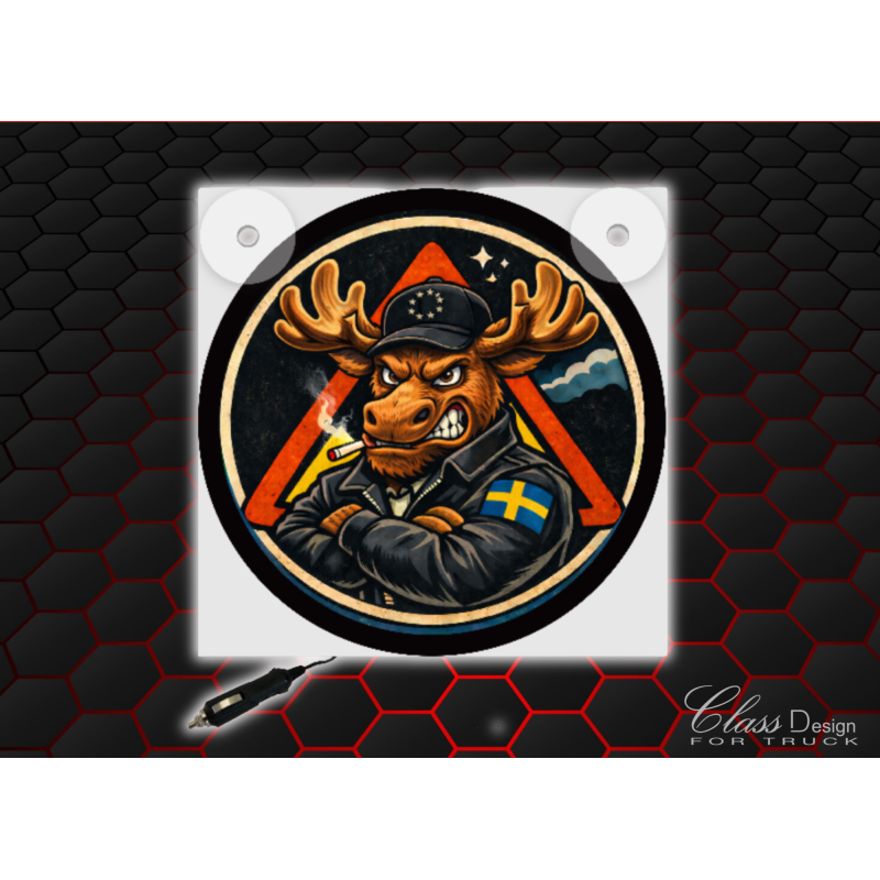 ENSEIGNE LUMINEUSE ANGRY MOOSE