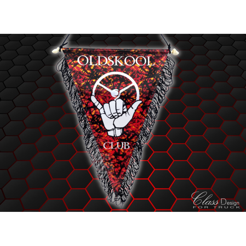FANION OLD SKOOL CLUB DANOIS ROUGE