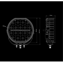 Big Energy 9" FULL LED driving light - Extended Beam