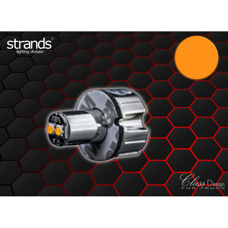 Ampoule led strobe Strands 12-24V - Orange