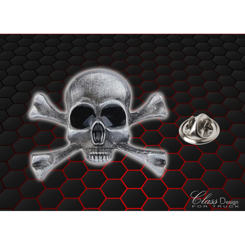 PIN'S 206 - TÊTE DE MORT GOTHIQUE