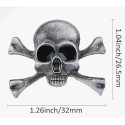 PIN'S 206 - TÊTE DE MORT GOTHIQUE