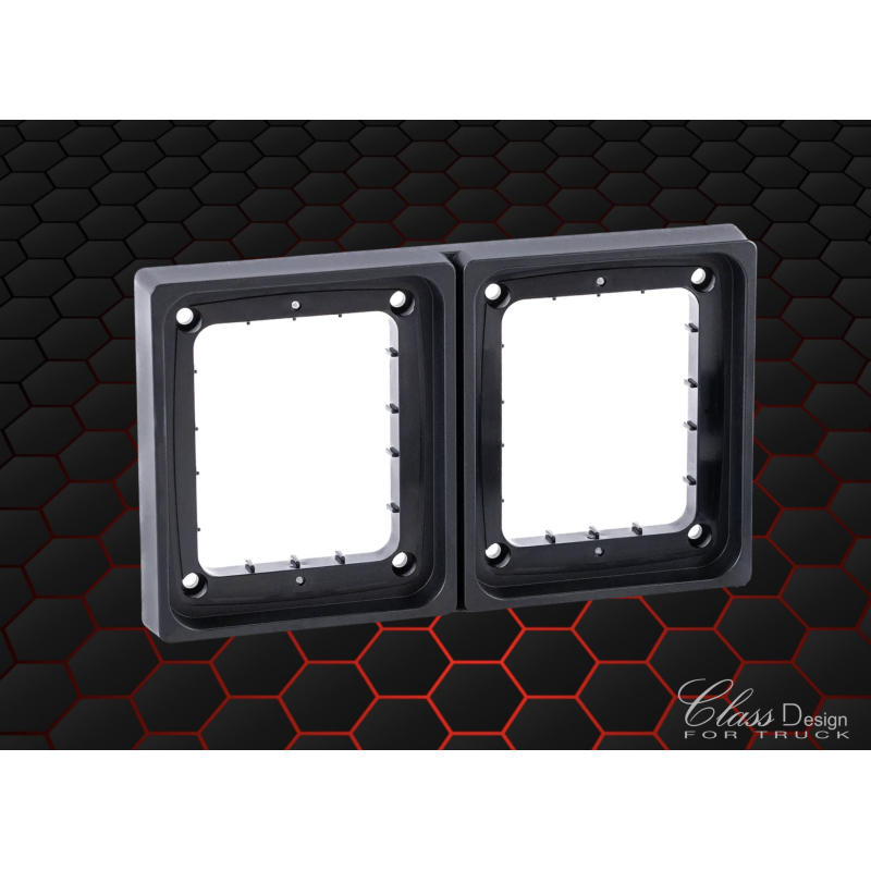 Bloc de montage double pour feux carrés