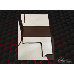 TAPIS CAPOT MOTEUR RENAULT T - LISSE - PLANCHET PLAT - DELUXE BEIGE/MARRON