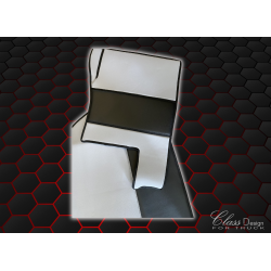 TAPIS CAPOT MOTEUR RENAULT T - LISSE - PLANCHET PLAT - PREMIUM GRIS/NOIR