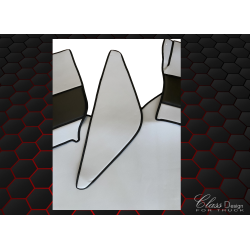 TAPIS CAPOT MOTEUR RENAULT T - LISSE - PLANCHET PLAT - PREMIUM GRIS/NOIR