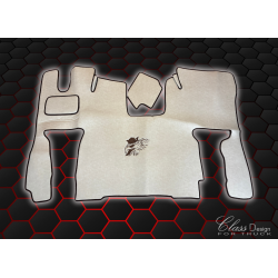 TAPIS CAPOT MOTEUR SCANIA NG S - LISSE - PNEUMATIC - DELUXE BEIGE/MARRON