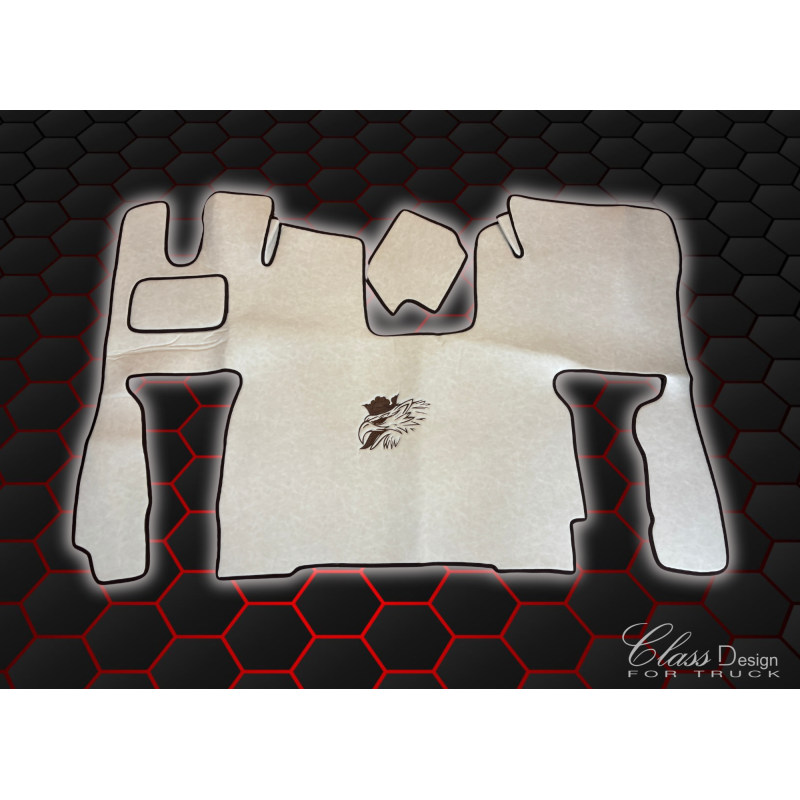 TAPIS CAPOT MOTEUR SCANIA NG S - LISSE - PNEUMATIC - DELUXE BEIGE/MARRON