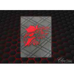 TAPIS CAPOT MOTEUR SCANIA NG S - GAUFRÉ - PNEUMATIC - DELUXE NOIR/ROUGE