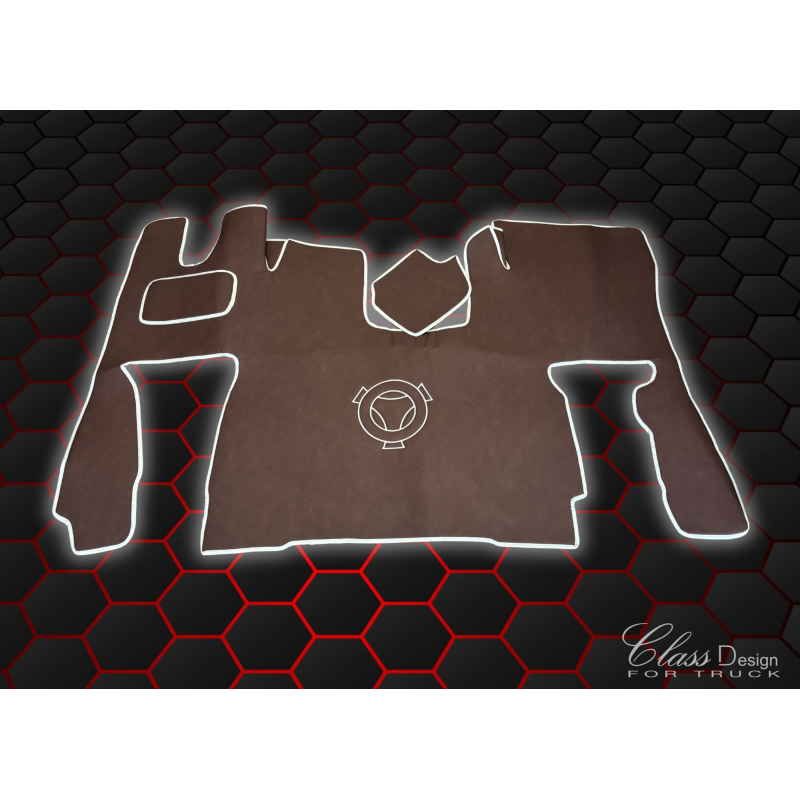 TAPIS CAPOT MOTEUR SCANIA NG S - LISSE - PNEUMATIC - DELUXE MARRON/BEIGE