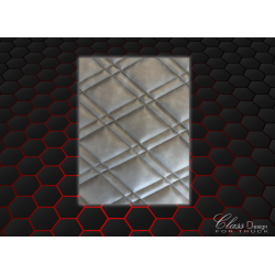 TAPIS CAPOT MOTEUR RENAULT T - GAUFRÉ - TUNNEL - DELUXE NOIR/ROUGE