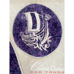 VENTE FLASH ! TAPIS CAPOT MOTEUR - SCANIA R 2013 HIGHT LINE - BOITE AUTO - PNEUMATIC - BEIGE/DANOIS VIOLET