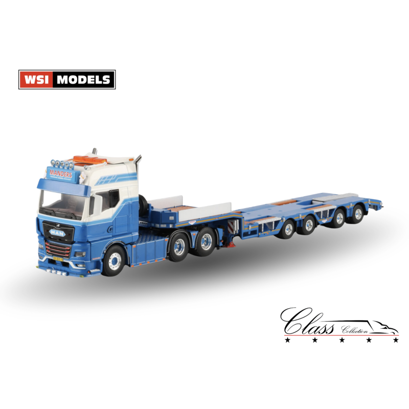 MANDERS DEURNE MAN TGX GX 6X2 TAG AXLE SEMI WHEEL WELL LOW LOADER - 4 AXLE