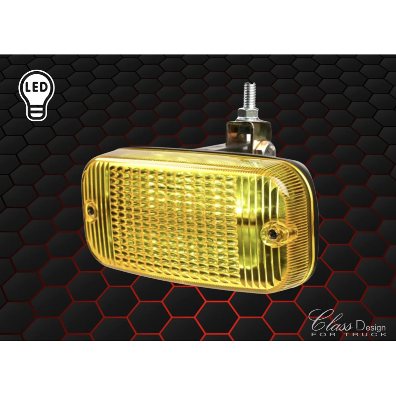 Feu type Talmu jaune à LED - 12/24V