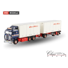 KLAUS NIELSEN SCANIA 3 SERIES 6X2 TAG AXLE RIGED BOX TRUCK DRAWBAR TRAILER - 6 AXLE