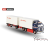 KLAUS NIELSEN SCANIA 3 SERIES 6X2 TAG AXLE RIGED BOX TRUCK DRAWBAR TRAILER - 6 AXLE