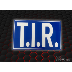 PLAQUE T.I.R BLEU/BLANC