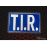 PLAQUE T.I.R BLEU/BLANC