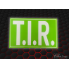 PLAQUE T.I.R VERT/BLANC