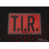 PLAQUE T.I.R ROUGE/NOIR