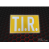 PLAQUE T.I.R JAUNE/BLANC