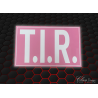 PLAQUE T.I.R ROSE/BLANC