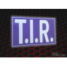 PLAQUE T.I.R VIOLET/BLANC