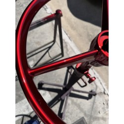 Volant 3 Branches 50cm - Scania NG/R-Série - Red Metallic - Moyeu intégré