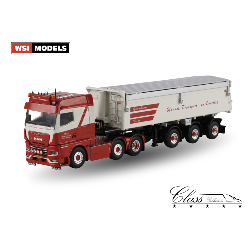 BUIJS TRANSPORT MAN TGX GM 6X2 TWIN STEER TIPPER TRAILER 3 AXLE