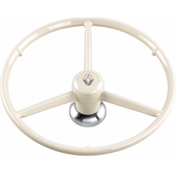Volant 3 branches 53cm - Blanc - RENAULT (compatible VOLVO FH4/5/Aéro)