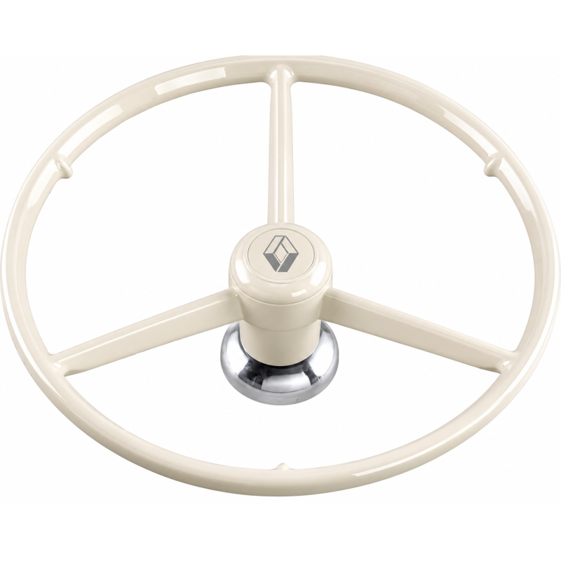 Volant 3 branches 53cm - Blanc - RENAULT (compatible VOLVO FH4/5/Aéro)