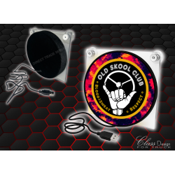 ENSEIGNE DE PARE BRISE OLD SKOOL CLUB DANOIS ROUGE USB
